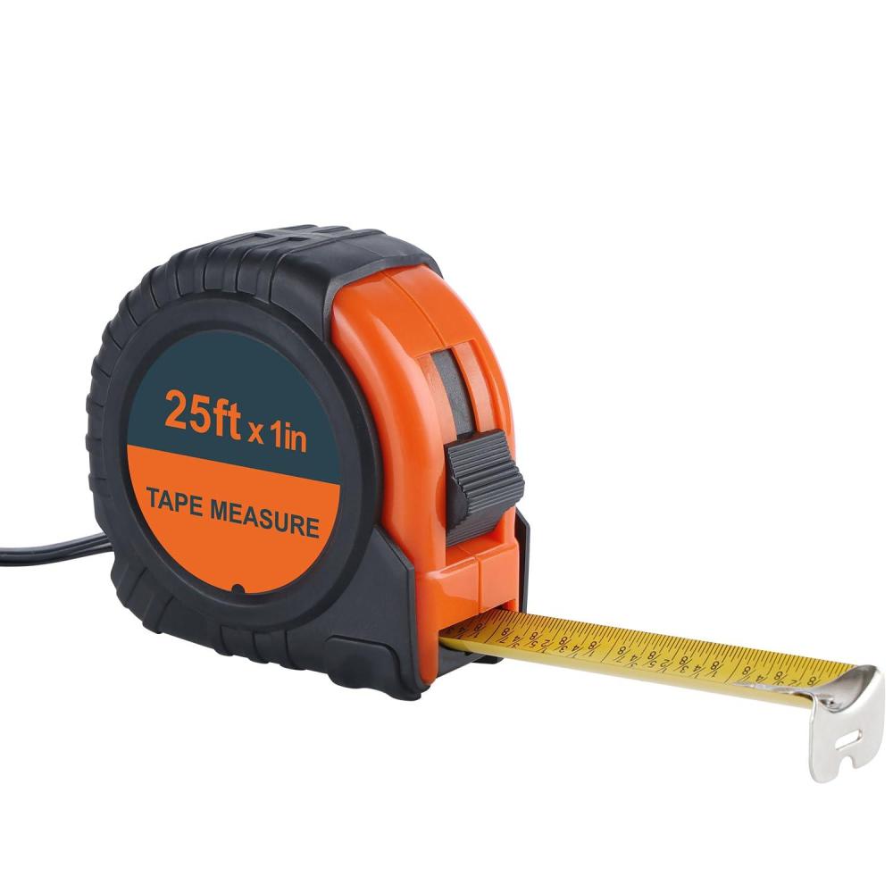 imageLICHAMP Tape Measure 25 ft 1 Pack Easy Read Measuring Tape Retractable with Fractions 18 Measurement Tape 25Foot by 1Inch