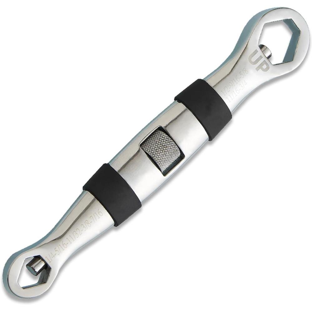 imageLichamp Universal Wrench EDC Pocket Wrench Multi 23 Sizes from 14 to 34 inch and 7mm to 19mm