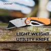 LICHAMP 6-Pack Utility Knife, Box Cutter with Belt Clip, Folding Pocket Knife, EDC Gear and Equipment, Quick Change Blade Razor Knives