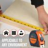 LICHAMP Tape Measure 25 ft, 1 Pack Easy Read Measuring Tape Retractable with Fractions 1/8, Measurement Tape 25-Foot by 1-Inch