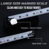 LICHAMP Tape Measure 25 ft with Magnetic, 6 Pack Bulk Easy Read Chrome Measuring Tape Retractable with Fractions 1/8, Measurement Tapes 25-Foot by 1-Inch, Round