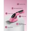 Lichamp 2-in-1 Electric Hand Held Grass Shear Pink Hedge Trimmer Shrubbery Clipper Cordless Battery Powered Rechargeable for Garden and Lawn, CGS3602PK Pink(Pink)