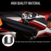 Lichamp 48-in-1 Socket Wrench, Flexible Multi Functional Dog Bone with Rubber Handle, 360 Degree Rotating Head, Any Size Standard Span for Auto Repair and More