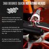 Lichamp 48-in-1 Socket Wrench, Flexible Multi Functional Dog Bone with Rubber Handle, 360 Degree Rotating Head, Any Size Standard Span for Auto Repair and More