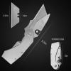Lichamp 6-Pack Folding Utility Knife Box Cutter, Quick Change Razor Knife Utility Pocket Construction Blade, (Silver, C6SL)(Silver)