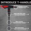 Lichamp 8 Pieces SAE T Handle Allen Wrench Set, 5/64-3/8 Inch, Ball Head, Standard Long Tee Handle Allen Hex Key Set, Heavy Duty Excellent(5/64-3/8 inch  2-10mm)