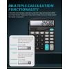 Lichamp Desk Calculators with Big Buttons and Large Display, Office Desktop Calculator Basic 12 Digit with Solar Power and AA Battery (Included), 10 Bulk Pack
