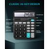 Lichamp Desk Calculators with Big Buttons and Large Display, Office Desktop Calculator Basic 12 Digit with Solar Power and AA Battery (Included), 10 Bulk Pack