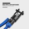 Lichamp Hydraulic Crimper Replacement Dies, Hex Lug Dies for Steel Cable or Terminal Crimper Tool, 8 Sizes from 6 AWG to 4/0 AWG, 1208SL