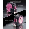 Lichamp Pink Tape Measure 4 Pack, with Soft Tape Measures, 10ft x 5/8in, 16ft x 3/4in, 25ft x 1in, 04MXPK
