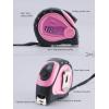 Lichamp Small Tape Measure 16 Feet, Pink Tape Measure Mini 3 Pack 16ft x 3/4in with 1/8 Fractions, 0316PK