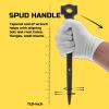 Lichamp Spud Ratchet Wrench with Hammer Head, 3/4″ x 7/8″ Dual End Socket Ratcheting Podger Scaffold Spud Wrench Long Handle Bar Hammer for Construction Works, Black