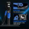 Lichamp Stainless Steel Cable Crimper Hex Lug Tool, Hydraulic Hand Crimping Swaging Tool for Steel Wire Rope 1/8 and 3/16 inch
