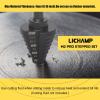 Lichamp Step Drill Bit Set for Metal Sheet Heavy Duty, 4-Piece Genuine M2 HSS Step Up Down Drill Bits Stepper Unibit for Steel Hole, 28 Sizes from 1/8 to 1/2 inches(10 Sizes  1/4″ to 1-3/8″)