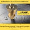 Lichamp Step Drill Bit Set for Metal Sheet Heavy Duty, 4-Piece Genuine M2 HSS Step Up Down Drill Bits Stepper Unibit for Steel Hole, 28 Sizes from 1/8 to 1/2 inches(19 Sizes Spiral  3/16″ to 1-3/8″)
