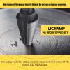 Lichamp Unibit Step Drill Bit for Metal, Genuine M2 Drill Stepper Bit for Hard Metal Heavy Duty, 12 Sizes from 3/16″ to 7/8″, Dual Straight Grooved with Hex Drive, A3BK