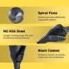 Lichamp Unibit Step Drill Bit for Metal, Genuine M2 Drill Stepper Bit for Hard Metal Heavy Duty, 19 Sizes from 3/16″ to 1-3/8″, Spiral Grooved with 3/8″ Quick Change Drive, C3BK