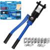 LICHAMP 19 Packs Hydraulic Cable Lug Tool with durable case, 4 AWG to 600 MCM Battery Cable Crimping Tool WIRE Terminal Crimper Set, 1603BL