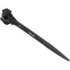 Lichamp 12.4″ Spud Ratchet Wrench, 3/8″ x 1/2″ Dual Drive Ratcheting Hammer Head, Scaffold Steel Construction Tool, Black