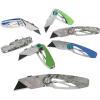Lichamp 6-Pack Folding Utility Knife Set, Quick-Change EDC Razor Blades & Belt Clip, Foldable Box Cutter for Home, Work, Outdoor & DIY Projects