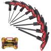 Lichamp 8 Pieces SAE T Handle Allen Wrench Set, 5/64-3/8 Inch, Ball Head, Standard Long Tee Handle Allen Hex Key Set, Heavy Duty Excellent(5/64 to 3/8 Inch)