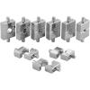 Lichamp Hydraulic Crimper Replacement Dies, Hex Lug Dies for Steel Cable or Terminal Crimper Tool, 9 Sizes from 12 AWG to 2/0 AWG, 1009SL