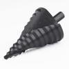 Lichamp Step Drill Bit Set for Metal Sheet Heavy Duty, 4-Piece Genuine M2 HSS Step Up Down Drill Bits Stepper Unibit for Steel Hole, 28 Sizes from 1/8 to 1/2 inches(12 Sizes 1/4″ to 2-3/8″)