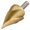 Lichamp Step Drill Bit Set for Metal Sheet Heavy Duty, 4-Piece Genuine M2 HSS Step Up Down Drill Bits Stepper Unibit for Steel Hole, 28 Sizes from 1/8 to 1/2 inches(19 Sizes Spiral  3/16″ to 1-3/8″)