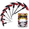 Lichamp T Handle Allen Wrench Set SAE, 8 Piece Heavy Duty Standard Long Tee Handle Allen Hex Key Set, 5/64-3/8 inch(5/64 to 3/8 Inch)