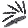 Lichamp Tactical Folding Pocket Knife for Men, 6-Pack Folding Knives, Sharp Pocket Knife with Clip for Camping, Hunting, Hiking, Indoor and Outdoor Activities