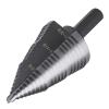 Lichamp Unibit Step Drill Bit for Metal, Genuine HSS M2 Drill Stepper Bit for Hard Metal Heavy Duty, 19 Sizes from 3/16″ to 1-3/8″, Dual Straight Grooved with Hex Drive, A4BK