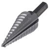 Lichamp Unibit Step Drill Bit for Metal, Genuine M2 Drill Stepper Bit for Hard Metal Heavy Duty, 12 Sizes from 3/16″ to 7/8″, Dual Straight Grooved with Hex Drive, A3BK