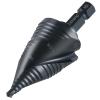 Lichamp Unibit Step Drill Bit for Metal, Genuine M2 Drill Stepper Bit for Hard Metal Heavy Duty, 19 Sizes from 3/16″ to 1-3/8″, Spiral Grooved with 3/8″ Quick Change Drive, C3BK