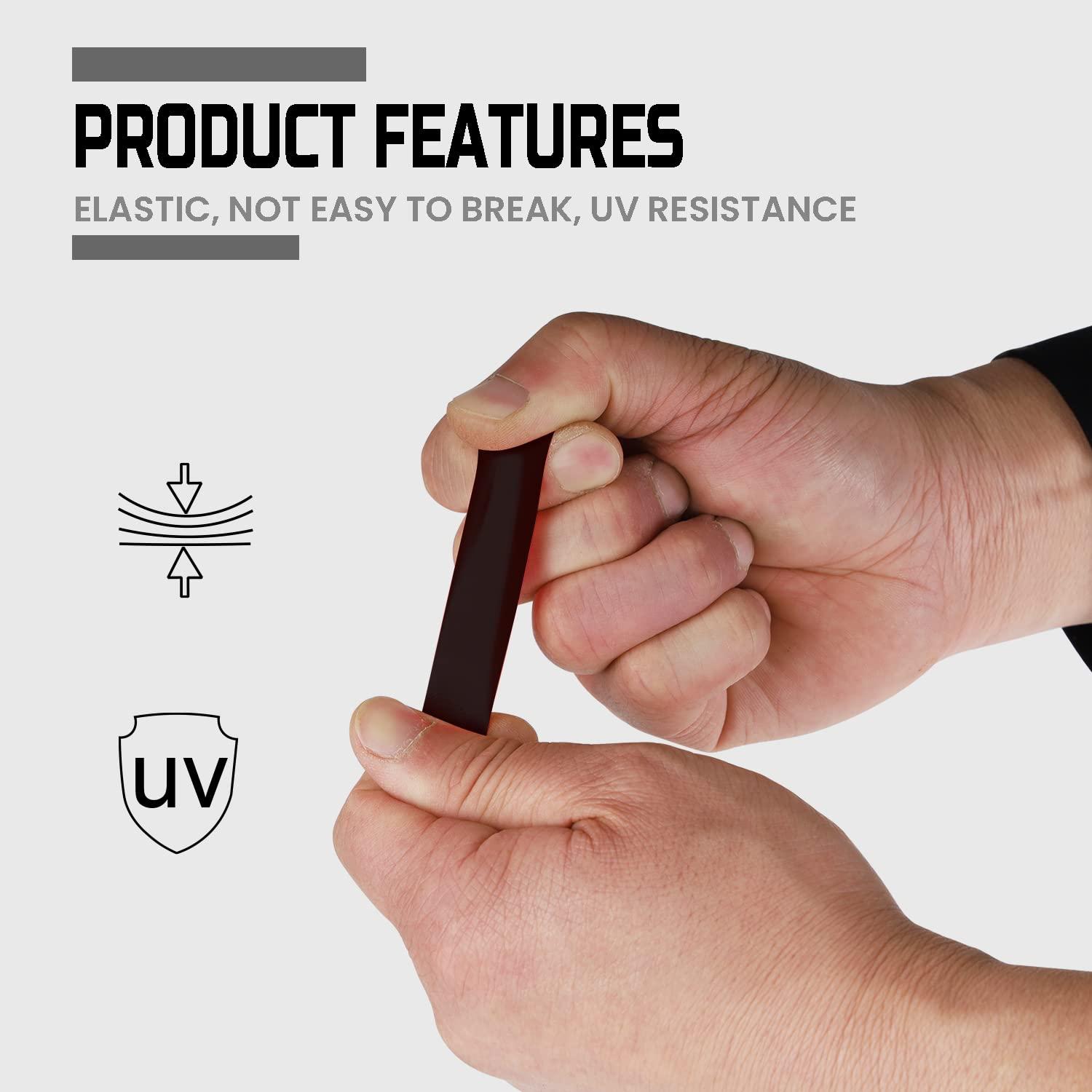 imageLichamp 20Pack Black Electrical Tape Waterproof 34 in x 66ft Industrial Grade ULCSA Listed High Temp Electrical Tape Electric Super Vinyl