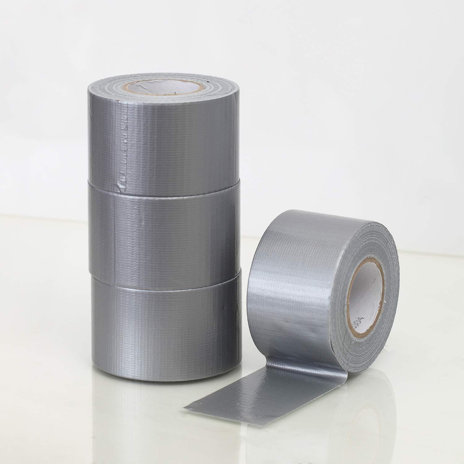 imageLichamp 4 Rolls Mini Duct Tapes Waterproof No Residue Pocket Size Gray Duct Tape for Travel Camping Packaging Taping Sealing Repairing Tying Tear by Hand 2 Inches x 27 Yards
