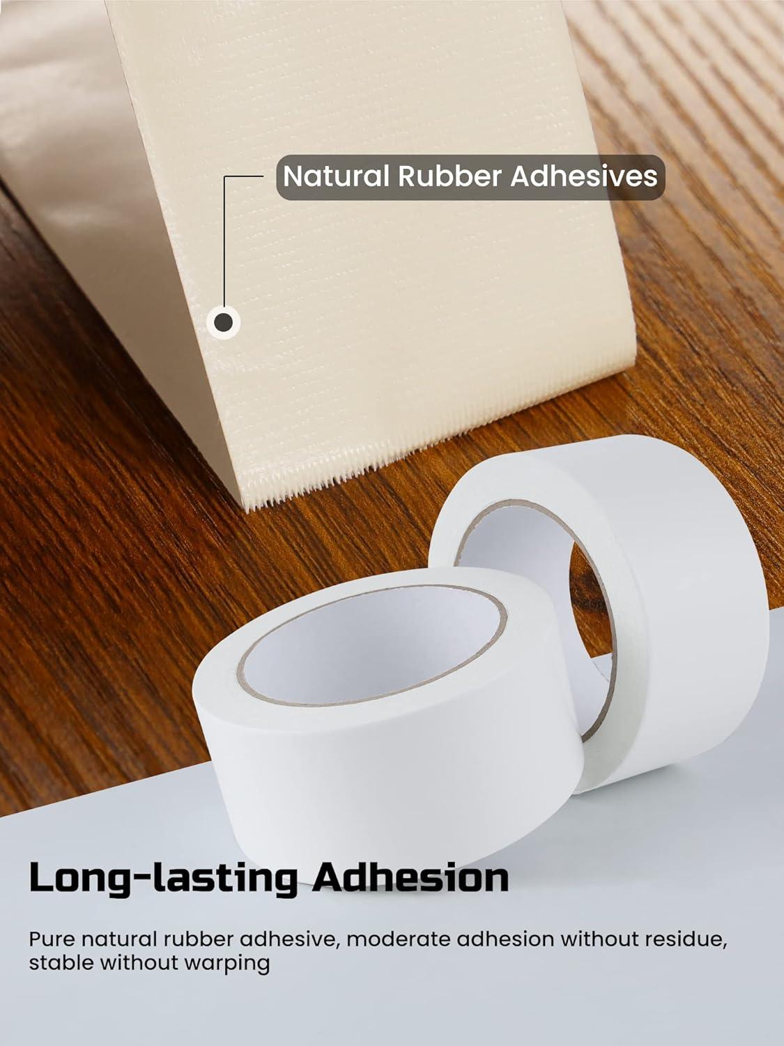 imageLichamp Bulk 6 Pack Double Sided Carpet Tape for Hardwood Floors 2 inch Wide by 11 Yards Carpet Tape for Area Rugs On Carpet Stickers Rug Gripper Tapes