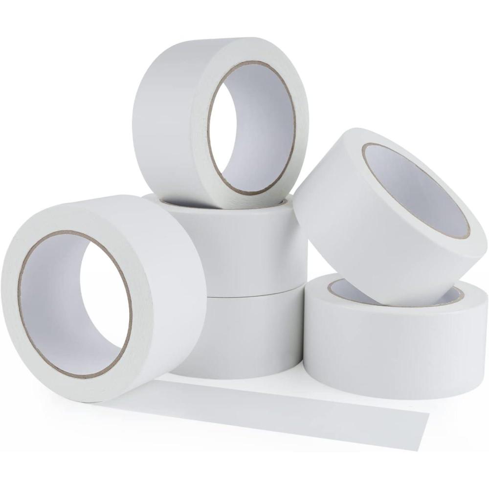 imageLichamp Bulk 6 Pack Double Sided Carpet Tape for Hardwood Floors 2 inch Wide by 11 Yards Carpet Tape for Area Rugs On Carpet Stickers Rug Gripper Tapes