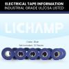 Lichamp 10-Pack Blue Electrical Tape Waterproof, 3/4 in x 66ft, Industrial Grade UL/CSA Listed High Temp Electrical Tape Blue Electric Super Vinyl