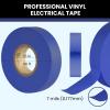 Lichamp 10-Pack Blue Electrical Tape Waterproof, 3/4 in x 66ft, Industrial Grade UL/CSA Listed High Temp Electrical Tape Blue Electric Super Vinyl