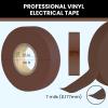 Lichamp 10-Pack Brown Electrical Tape Waterproof, 3/4 in x 66ft, Industrial Grade UL/CSA Listed High Temp Electrical Tape Brown Electric Super Vinyl