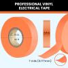 Lichamp 10-Pack Orange Electrical Tape Waterproof, 3/4 in x 66ft, Industrial Grade UL/CSA Listed High Temp Electrical Tape Orange Electric Super Vinyl