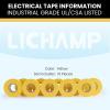 Lichamp 10-Pack Yellow Electrical Tape Waterproof, 3/4 in x 66ft, Industrial Grade UL/CSA Listed High Temp Electrical Tape Yellow Electric Super Vinyl