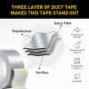 Lichamp 6-Pack Silver Duct Tape Heavy Duty Waterproof, Transparent Duct Tape No Residue 2 Inches x 25 Yards, A206GY