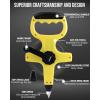 Lichamp Long Tape Measure 165FT/50M, SAE Metric Steel Tape Reel for Engineer, Field and Yard