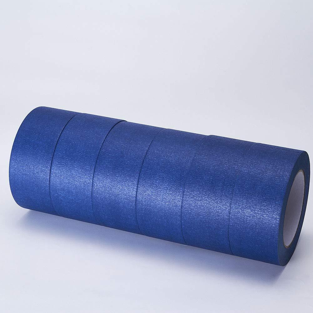 imageLICHAMP 6Piece Blue Painters Tape 2 inches Wide Blue Masking Tape Painters Bulk Multi Pack 195 inch x 55 Yards x 6 Rolls 330 Total Yards