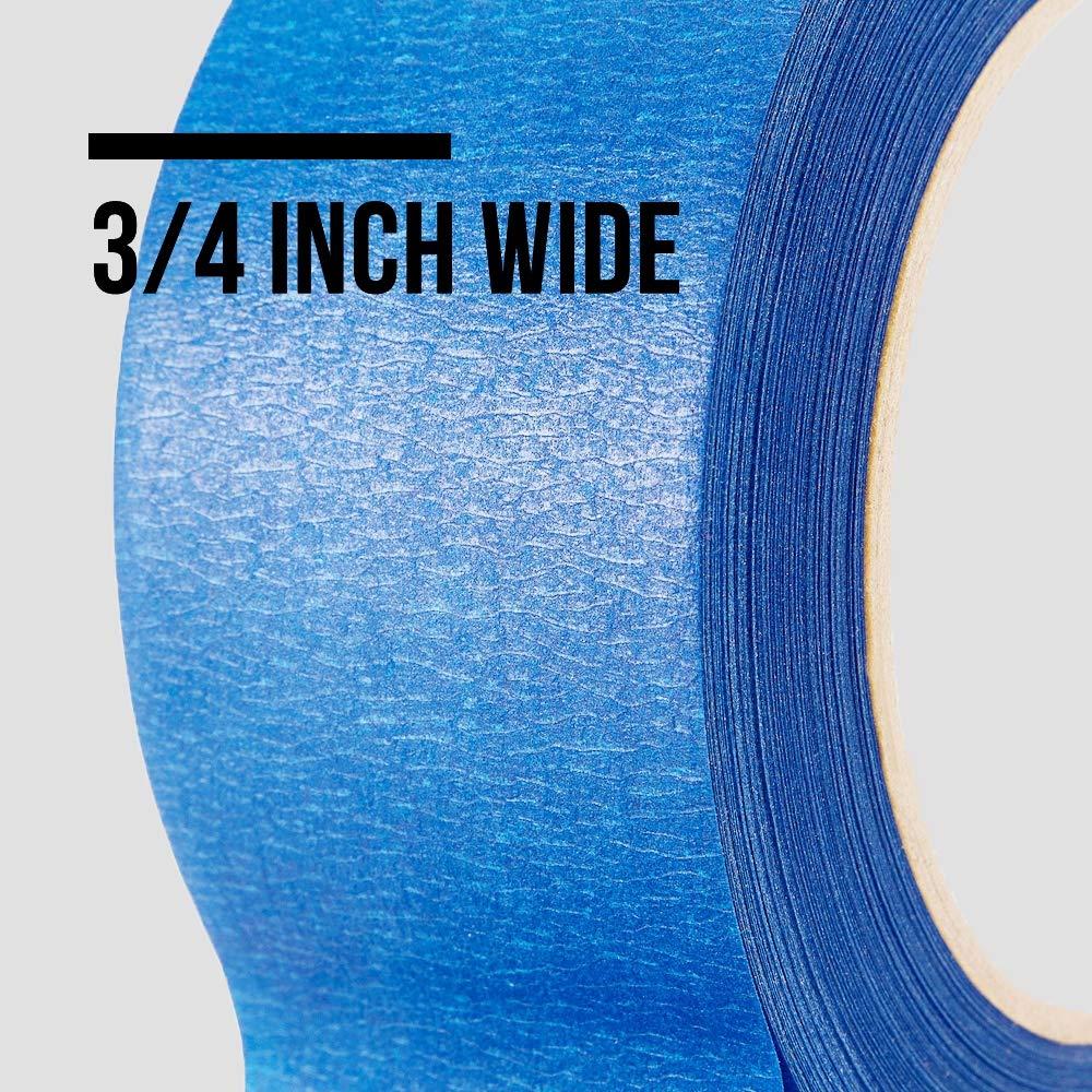 imageLichamp 10 Pack Blue Painters Tape 34 inch Blue Masking Tape Bulk Multi Pack 075 inch x 55 Yards x 10 Rolls 550 Total Yards