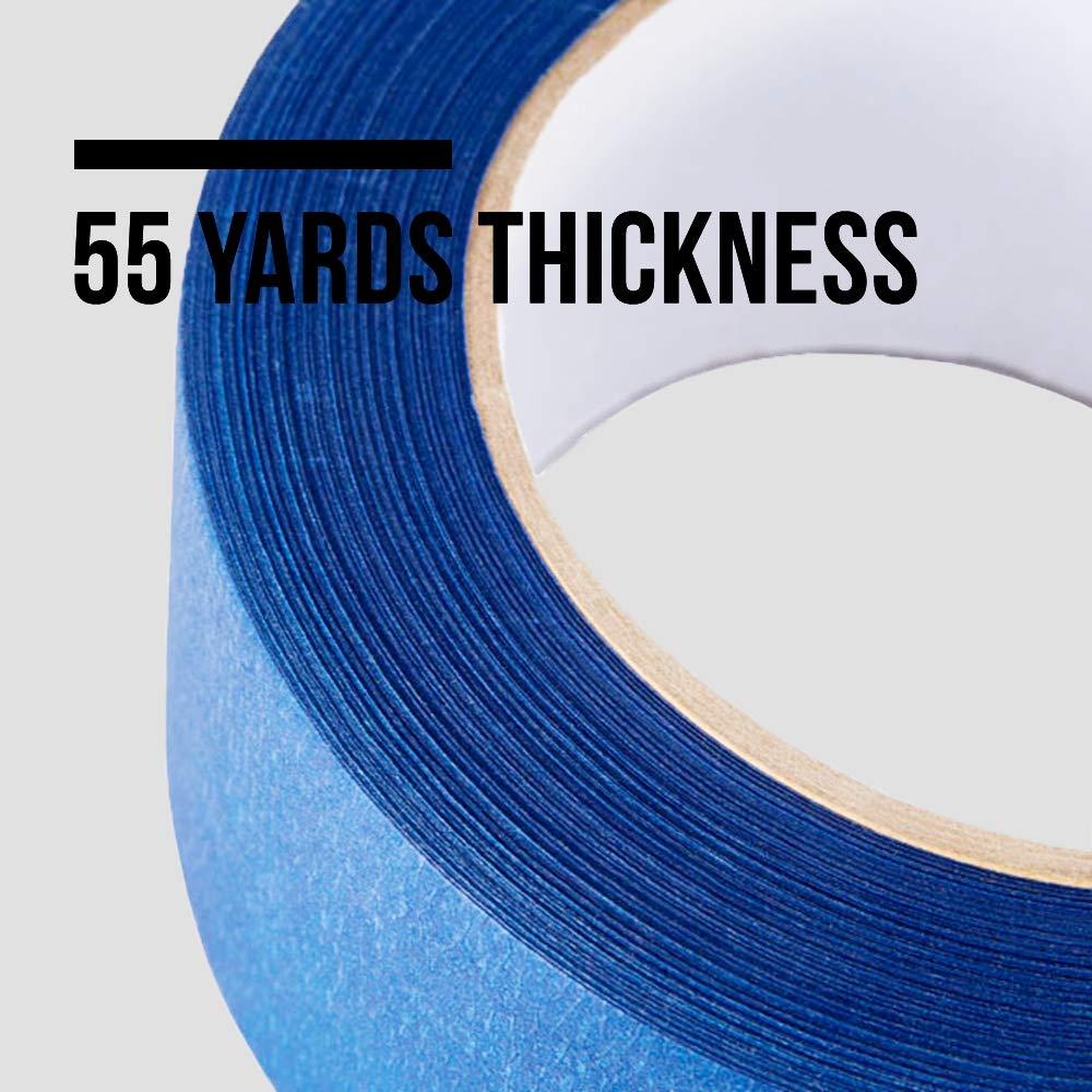 imageLichamp 10 Pack Blue Painters Tape 34 inch Blue Masking Tape Bulk Multi Pack 075 inch x 55 Yards x 10 Rolls 550 Total Yards
