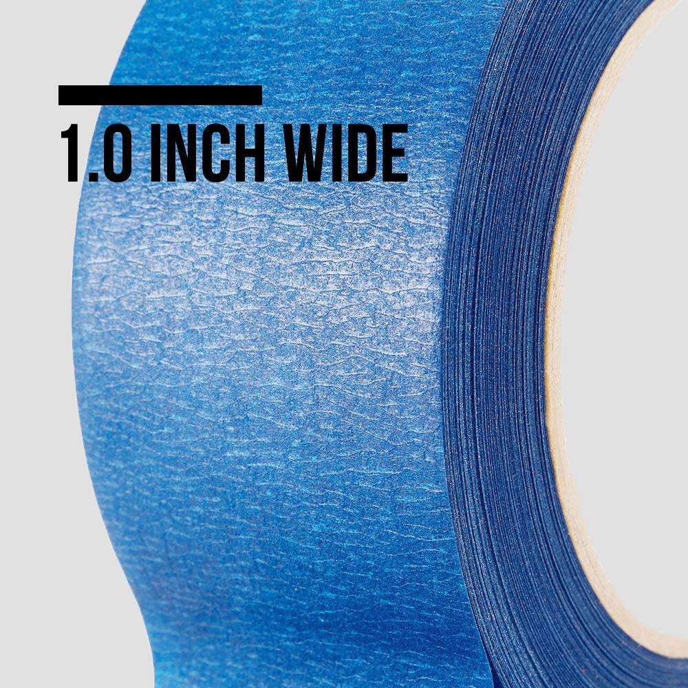 imageLichamp 10Piece Blue Painters Tape 1 inch Blue Masking Tape Bulk Multi Pack 1 inch x 55 Yards x 10 Rolls 550 Total Yards