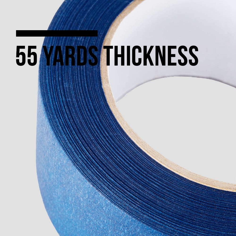 imageLichamp 10Piece Blue Painters Tape 1 inch Blue Masking Tape Bulk Multi Pack 1 inch x 55 Yards x 10 Rolls 550 Total Yards