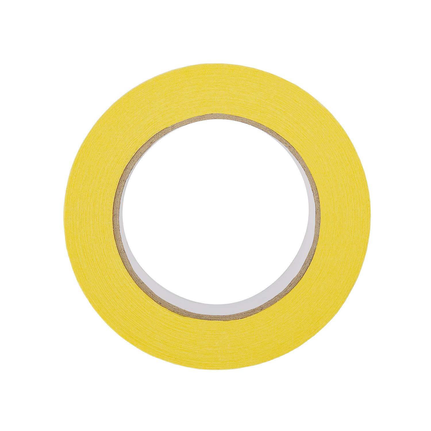 imageLichamp 36mm x 55m Yellow Automotive Masking Tape for Painting Auto Body Yellow Painters Tape for Car Detailing 14 inch x 60 Yards